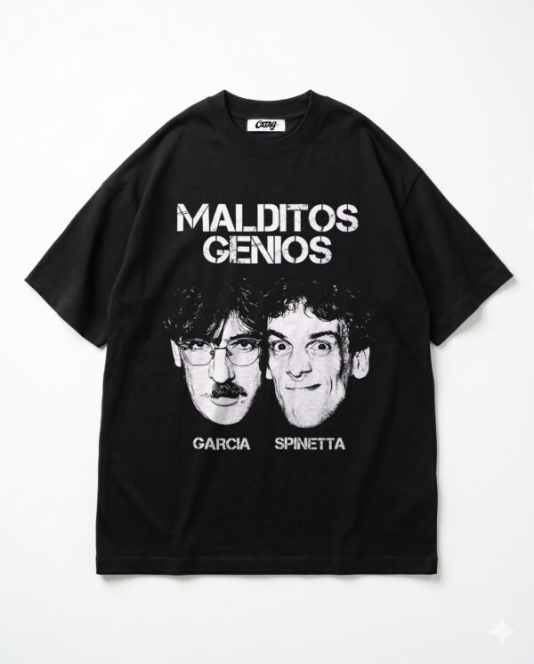 Remera García y Spinetta