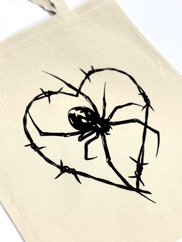 Totebag Spider Heart