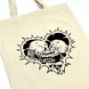 Totebag Skeletons Love
