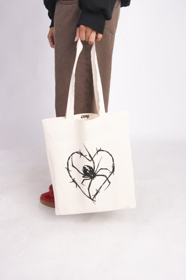 Totebag Spider Heart